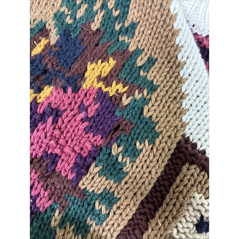 Vintage Chrysantheme Women’s Size 18/20 Knitted By Hand Grandma Core Sweater - Picture 14 of 15